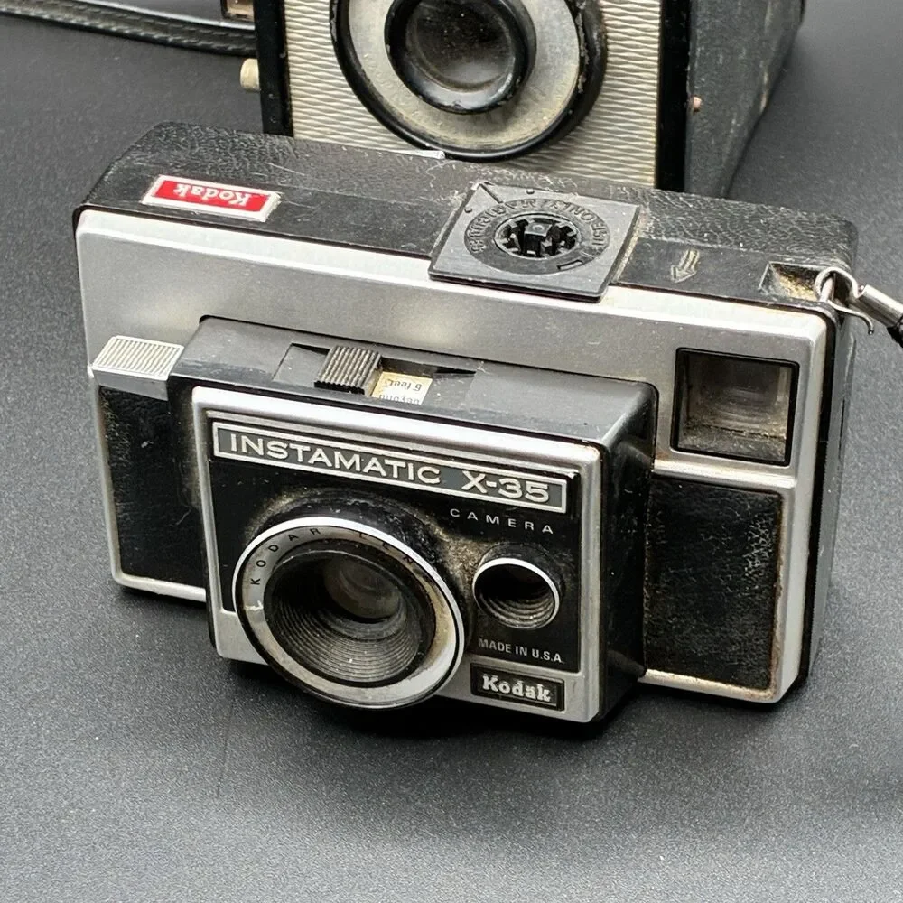 Vintage Camera Lot Kodak Instamatic Disc 4000 Ansco Shur-Flash PARTS/REPAIR